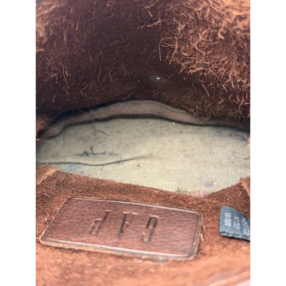 Vintage Gap 90s Brown Leather Crossbody Mini Bag Small Women's Saddle Bag Boho - Picture 7 of 10